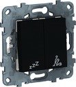 Schneider Electric NU521754 UNICA NEW КНОПОЧНЫЙ ВЫКЛЮЧАТЕЛЬ НЕ БЕСПОКОИТЬ - УБРАТЬ НОМЕР, АНТРАЦИТ