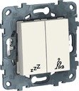 Schneider Electric NU521718 UNICA NEW КНОПОЧНЫЙ ВЫКЛЮЧАТЕЛЬ НЕ БЕСПОКОИТЬ - УБРАТЬ НОМЕР, БЕЛЫЙ