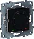 Schneider Electric Unica Studio Pure/Unica Studio NU550154 Терморегулятор поворотный +5…+30°С (8 А, 230 В, под рамку, с/у, антрацит)