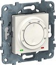 Schneider Electric Unica Studio Pure/Unica Studio NU550118 Терморегулятор поворотный +5…+30°С (8 А, 230 В, под рамку, с/у, белый)