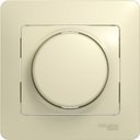 Schneider Electric Glossa GSL000237 Светорегулятор поворотно-нажимной (630 Вт, в сборе, возм. упр. с 2х мест, с/у, с возм. о/у, бежевый)