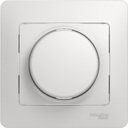 Schneider Electric Glossa GSL000137 Светорегулятор поворотно-нажимной (630 Вт, в сборе, возм. упр. с 2х мест, с/у, с возм. о/у, белый)