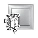 Legrand Valena 770119 Выключатель (10 А, IP31, с/у, под рамку, шнур, алюминий)