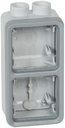 Legrand Plexo 069668 Коробка монтажная 2-постовая (вертикальная, IP55, серый)