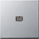 Gira System55 029826 Клавиша одиночная (окошко, алюминий)