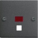 Gira System55 063828 Накладка выключателя со шнуром (окошко, антрацит)