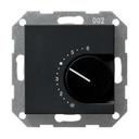 Gira System55 0390005 Термостат для теплых полов +5…+30°С (8 А, 230 В, под рамку, скрытая установка, черный матовый)