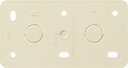 Gira Surface 008213 Монтажная пластина двойная (огнестойкая, кремовая)