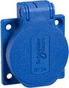 Schneider Electric PratiKa PKS52B Розетка стационарная 2P+PE (10/16A, 250В, IP54, винты сбоку)