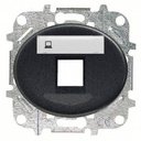 ABB Tacto 5518.1 AN Накладка розетки информационной с суппортом (поле для надписи, антрацит)