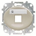 ABB Tacto 5518.1 CV Накладка розетки информационной с суппортом (поле для надписи, шампань)