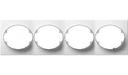 ABB Tacto 5574.1 BL Рамка 4-постовая (горизонт, белая)