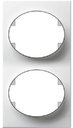 ABB Tacto 5572 BL Рамка 2-постовая (вертик, белая)