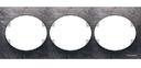 ABB Tacto 5573.1 PZ Рамка 3-постовая (горизонт, сланец)