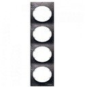 ABB Tacto 5574 PZ Рамка 4-постовая (вертик, сланец)