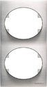 ABB Tacto 5572 OX Рамка 2-постовая (вертик, сталь)