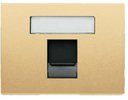 ABB Olas 8418.1 AR Накладка для суппорта (RJ11/RJ45, шторки, поле для надписи, песчаный)