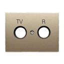 ABB Olas 8450 CS Накладка телевизионной розетки (TV/Radio, атласная медь)