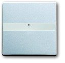 ABB Impressivo 1764NLI-83 Клавиша одиночная (поле для надписи, алюминий)