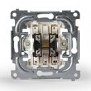 ABB Impressivo 2TKA000158G1 Выключатель двухклавишный (2 доп. клеммы, 16 А, механизм, с/у)