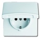 ABB Allwetter 2CKA002064A0310 Розетка SCHUKO (16 А, IP44, з/к, крышка, под рамку, скрытая установка, альпийский белый)