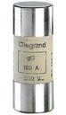 Legrand 015396 Вставка плавкая gG 22x58 100А 500В б/б