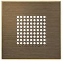 ABB Sky Niessen 2CLA852900A1201 Накладка для механизма зуммера, звонка и громкоговорителя (античная латунь)