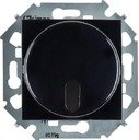 Simon Simon 15 1591713-032 Светорегулятор роторный (ИК-пульт, 500 Вт, под рамку, скрытая установка, черный глянец)