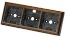 Simon 73 Loft Plump 73630-232 Рамка 3-постовая (дуб темный)