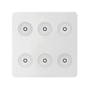 Simon Sense 8000661-030 Выключатель шестиклавишный сенсорный (под рамку, скрытая установка, белый)