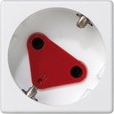 Simon Connect KS11-9 Розетка одиночная (16 А, з/к, блокировоч. вставка, безвинт. зажим, под рамку, скрытая установка, белая)