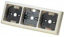 Simon 73 Loft Plump 73630-231 Рамка 3-постовая (слоновая кость)