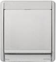 Simon 44 Aqua 4400036-102 Рамка 1 пост (полупрозрачное окно, серый)