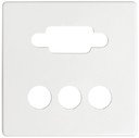 Simon 82 Detail 8200092-030 Крышка розетки AV (VGA+3хRCA, белая)