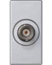 Simon Connect K102D-8 Розетка телевизионная (1 модуль, BNC, под рамку, скрытая установка, алюминий)
