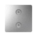 Simon Sense 8000621-093 Выключатель двухклавишный сенсорный (под рамку, скрытая установка, алюминий)