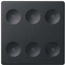 Simon Sense 8000661-038 Выключатель шестиклавишный сенсорный (под рамку, скрытая установка, графит)