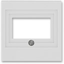 ABB Levit 2CHH290040A4016 Крышка для информационной розетки (USB/VGA/HDMI, cерый/белый)