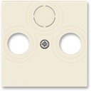ABB Levit 2CHH080300A4017 Крышка двойной телевизионной розетки (TV/Radio, слоновая кость/белый)