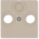 ABB Levit 2CHH080300A4018 Крышка двойной телевизионной розетки (TV/Radio, кофе макиато/белый)