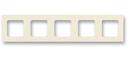 ABB Levit 2CHH015050A6017 Рамка 5-постовая (слоновая кость/белый)