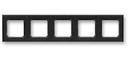 ABB Levit 2CHH015050A6063 Рамка 5-постовая (антрацит/дымчатый чёрный)
