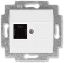 ABB Levit 2CHH295117A6003 Розетка компьютерная (поле для надписи, RJ45+заглушка, под рамку, cat.5e, с/у, белый/белый)