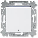 ABB Levit 2CHH599147A6062 Выключатель кнопочный (подсветка, 10 А, под рамку, скрытая установка, белый/дымчатый черный)