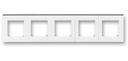 ABB Levit 2CHH015050A6062 Рамка 5-постовая (белый/дымчатый чёрный)