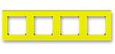 ABB Levit 2CHH015040A6064 Рамка 4-постовая (желтый/дымчатый чёрный)
