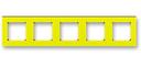 ABB Levit 2CHH015050A6064 Рамка 5-постовая (желтый/дымчатый чёрный)