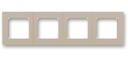 ABB Levit 2CHH015040A6018 Рамка 4-постовая (кофе макиато/белый)