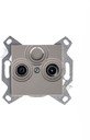 ABB Levit 2CHH083503A6018 Розетка телевизионная оконечная (Radio+TV, под рамку, с/у, кофе макиато/белый)