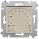 ABB Levit 2CHH920003A6018 Терморегулятор поворотный универсальный (16 A, под рамку, с/у, кофе макиато/белый)